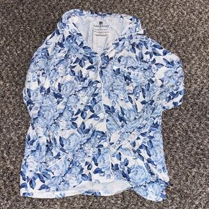 Bums & Roses Floral Pajama Top